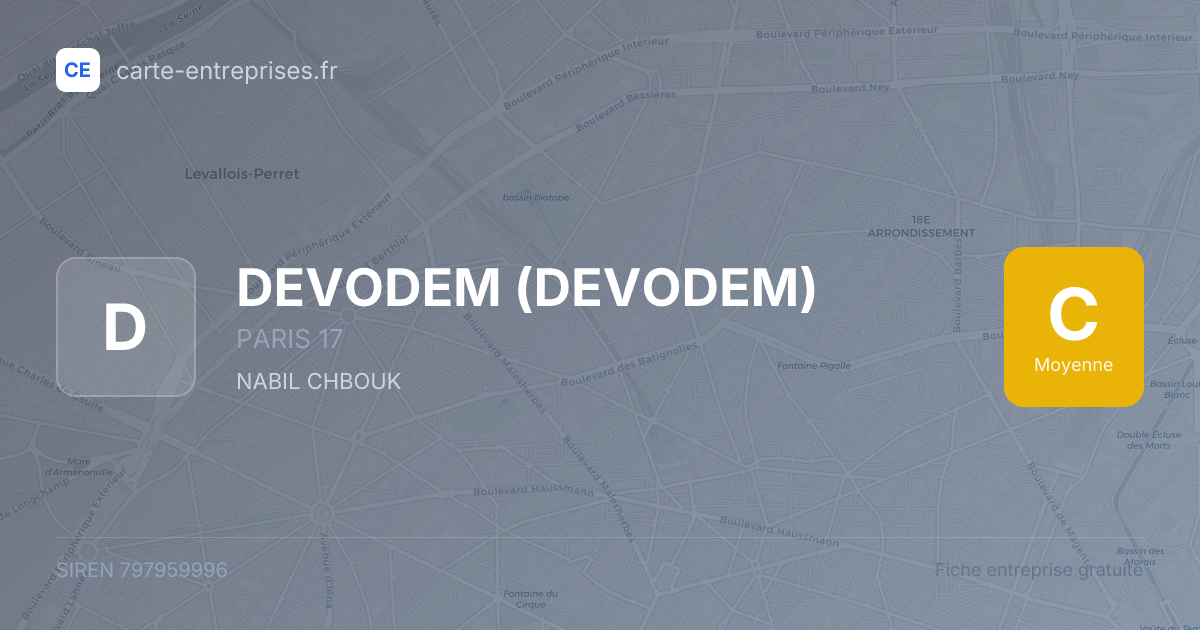 DEVODEM — 797959996 — fiche entreprise