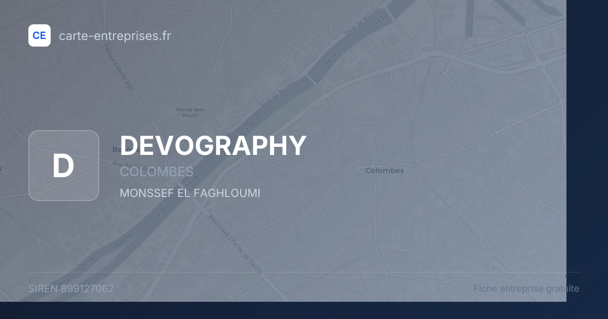 DEVOGRAPHY — 899127062 — fiche entreprise