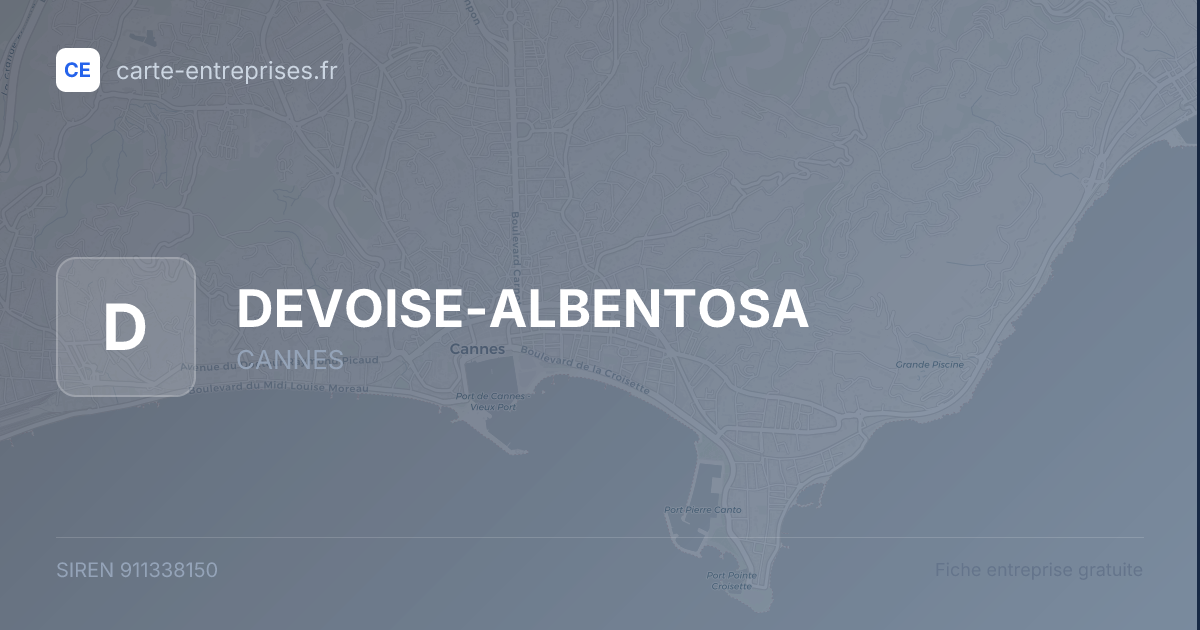 DEVOISE-ALBENTOSA — 911338150 — fiche entreprise