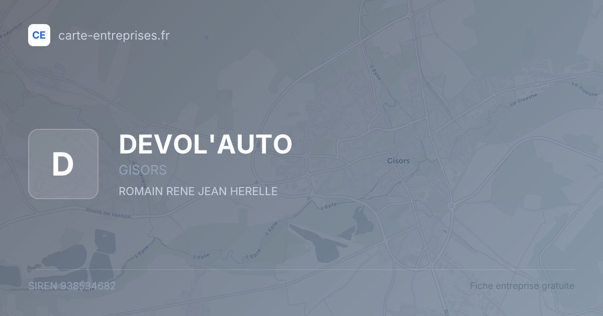 DEVOL'AUTO — 938534682 — fiche entreprise