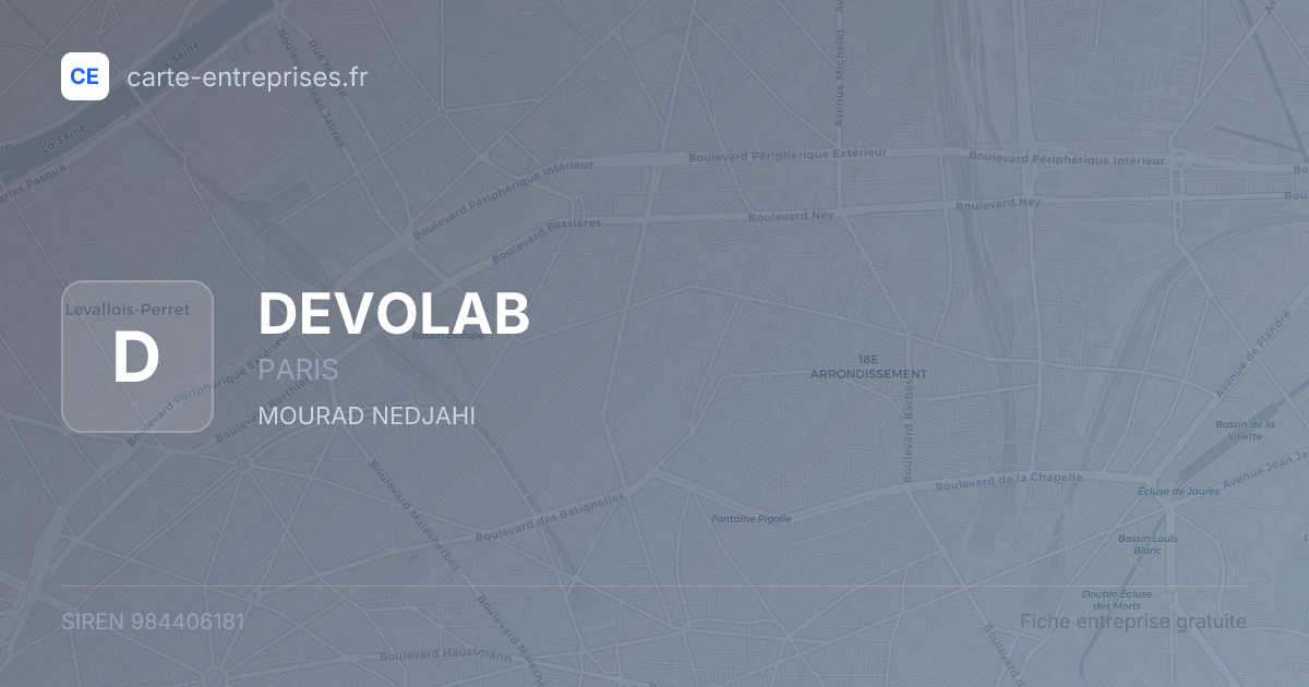 DEVOLAB — 984406181 — fiche entreprise