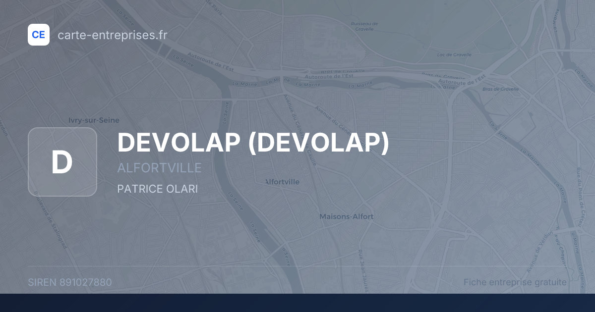DEVOLAP — 891027880 — fiche entreprise