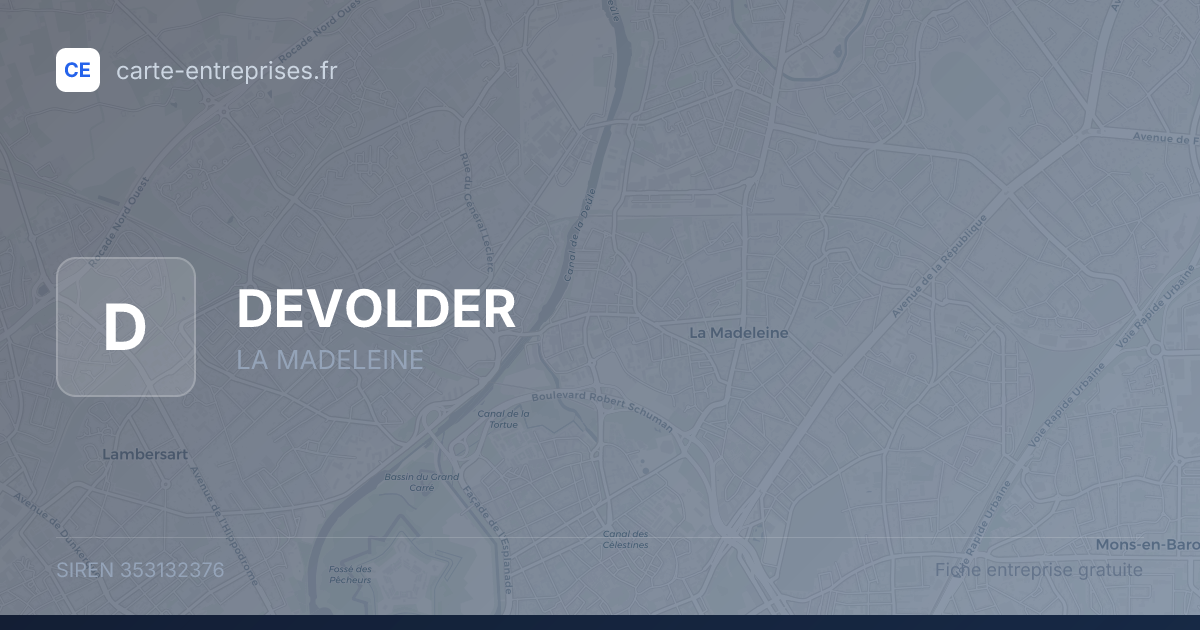 DEVOLDER — 353132376 — fiche entreprise