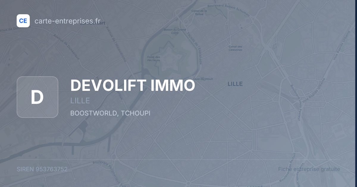 DEVOLIFT IMMO — 953763752 — fiche entreprise