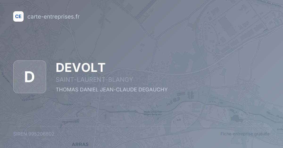 DEVOLT — 995206802 — fiche entreprise