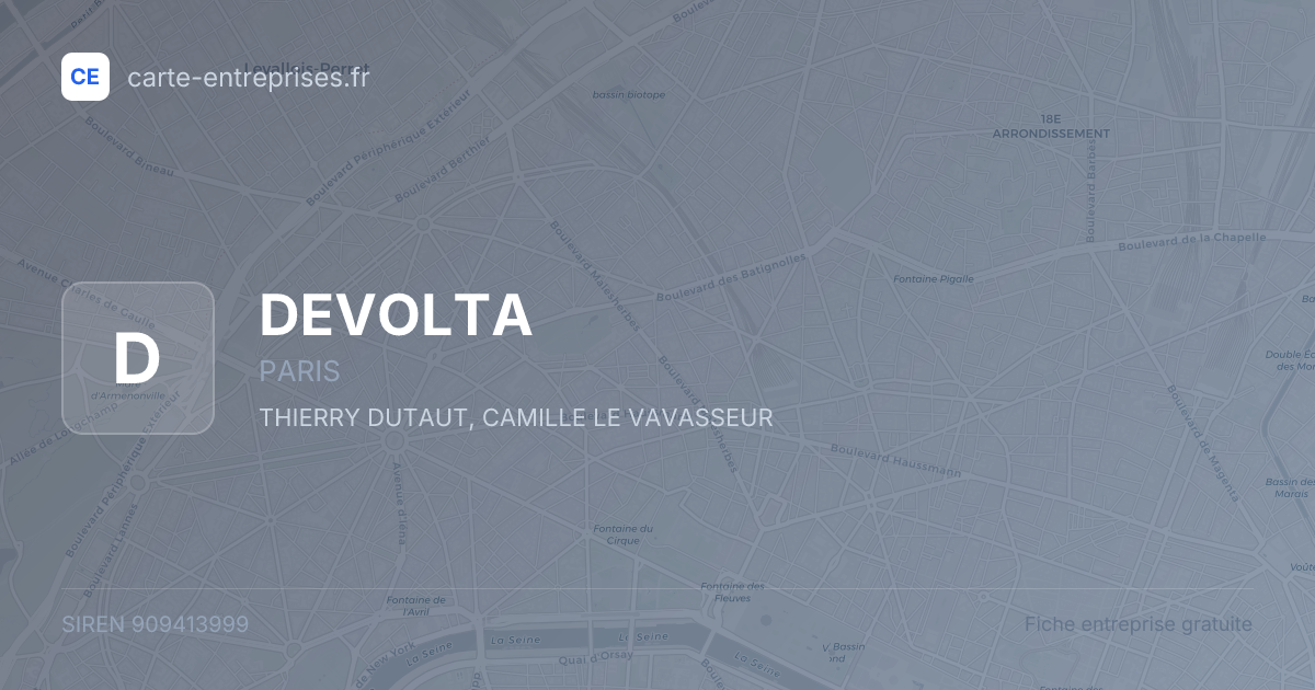 DEVOLTA — 909413999 — fiche entreprise