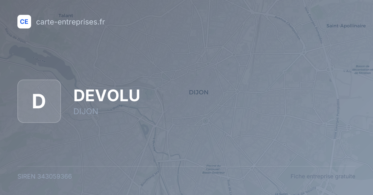 DEVOLU — 343059366 — fiche entreprise