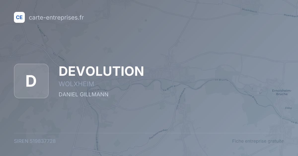 DEVOLUTION — 519837728 — fiche entreprise