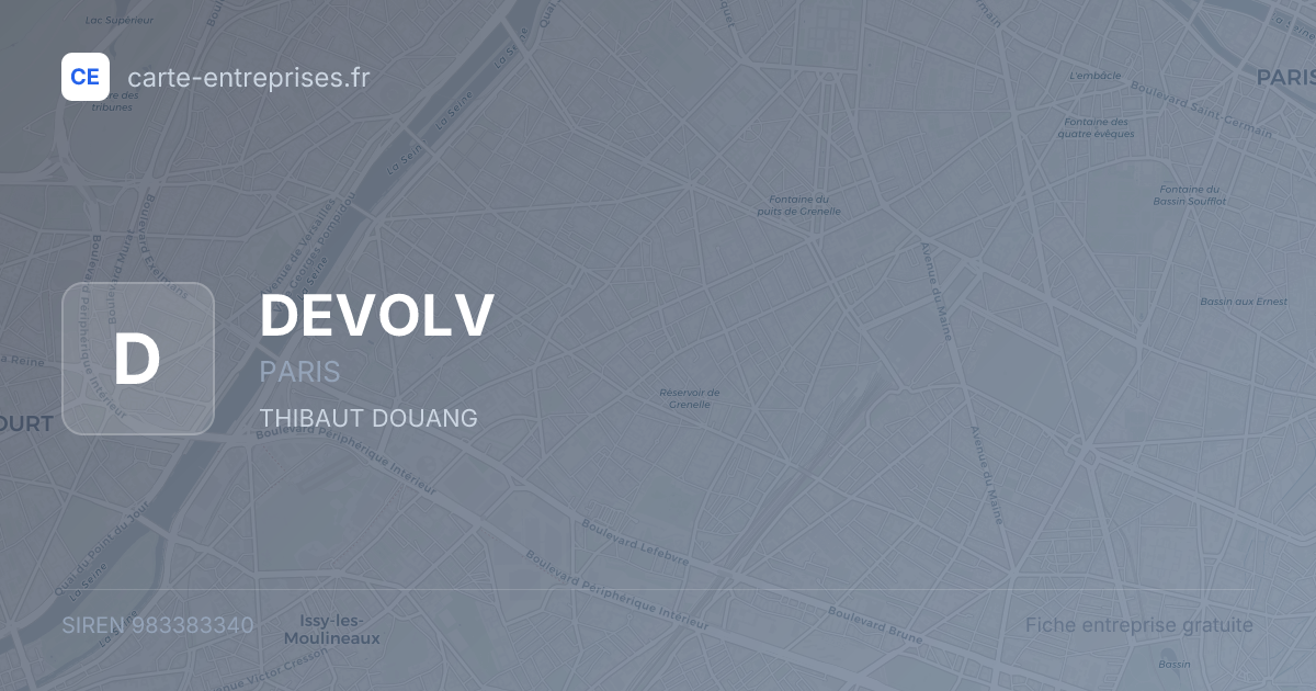 DEVOLV — 983383340 — fiche entreprise