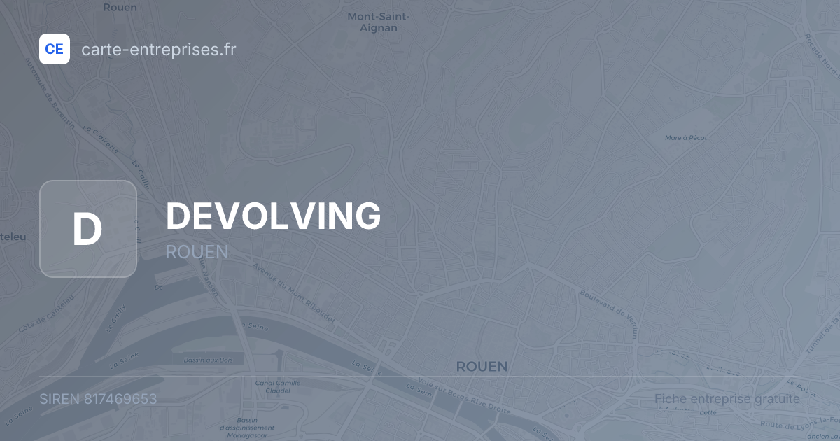 DEVOLVING — 817469653 — fiche entreprise