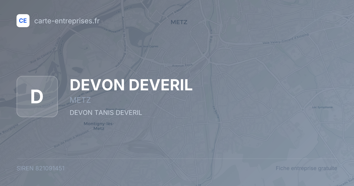 DEVON DEVERIL — 821091451 — fiche entreprise