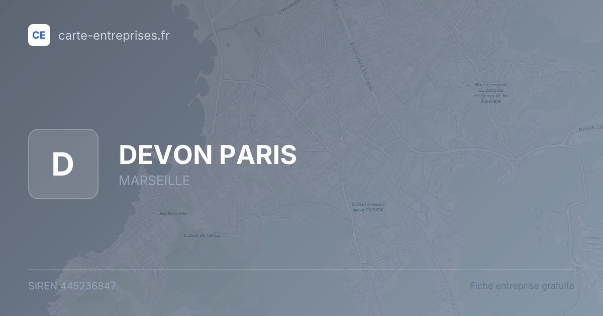 DEVON PARIS — 445236847 — fiche entreprise