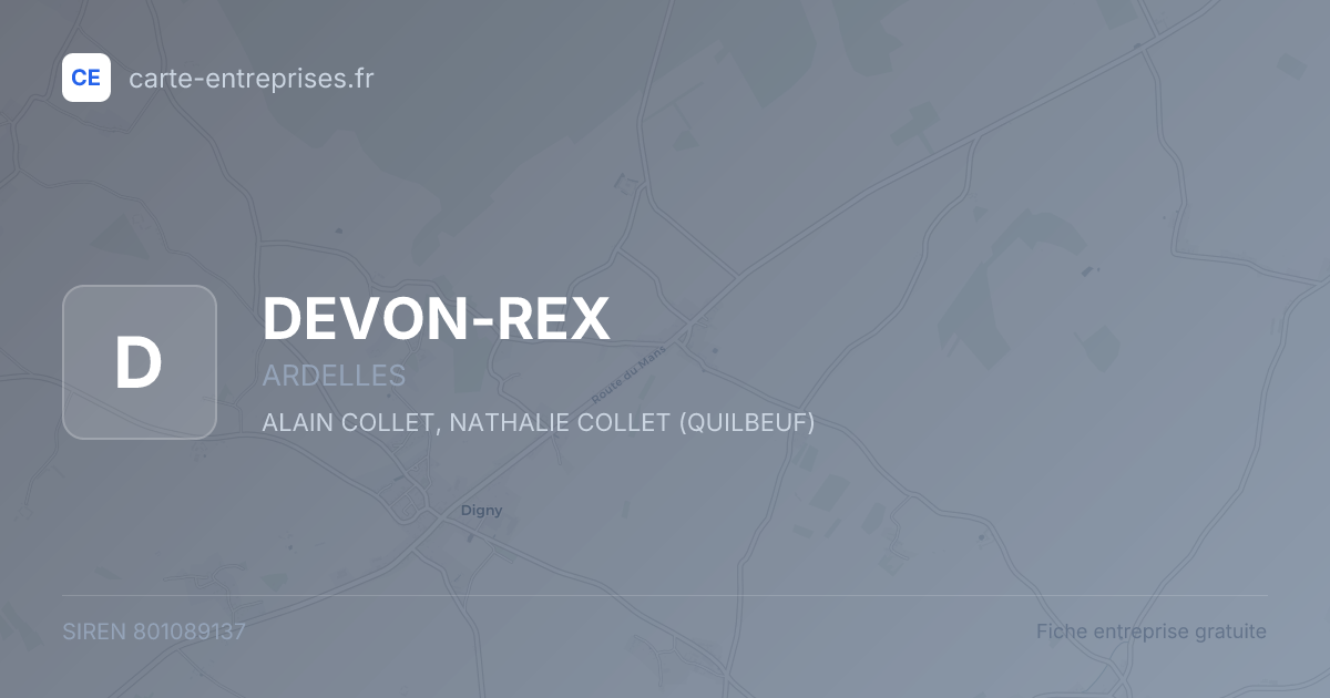 DEVON-REX — 801089137 — fiche entreprise
