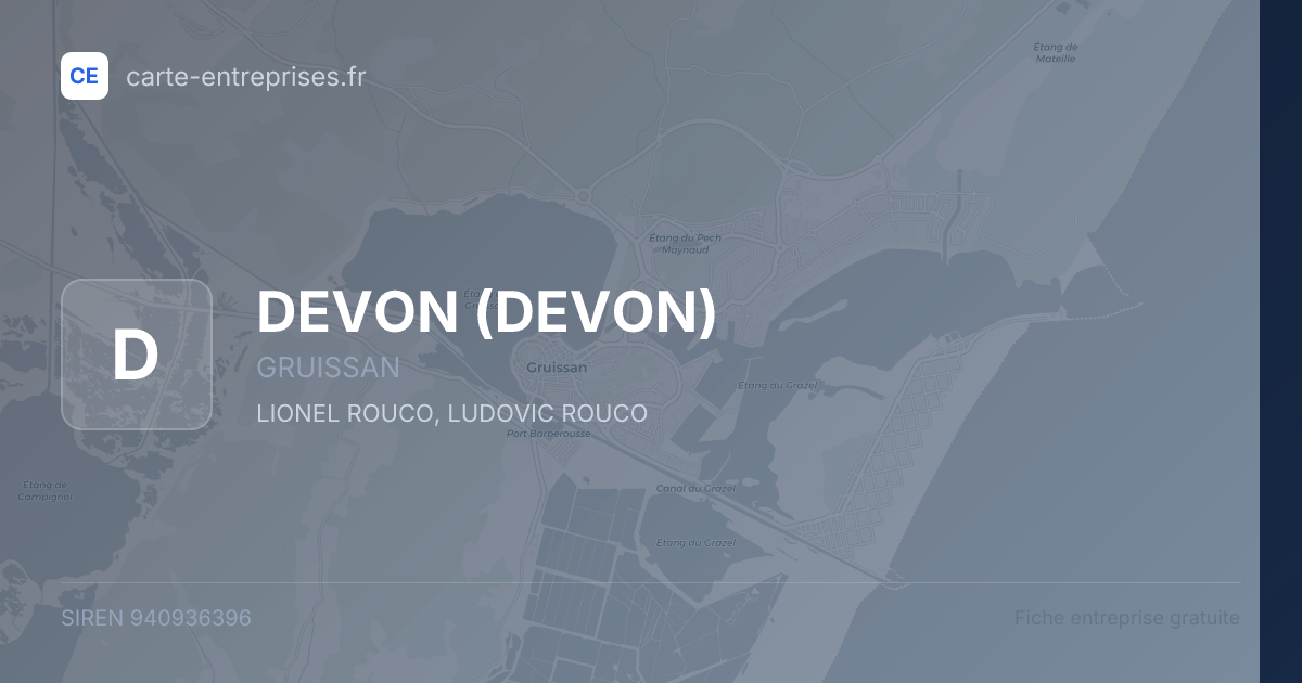 DEVON — 940936396 — fiche entreprise