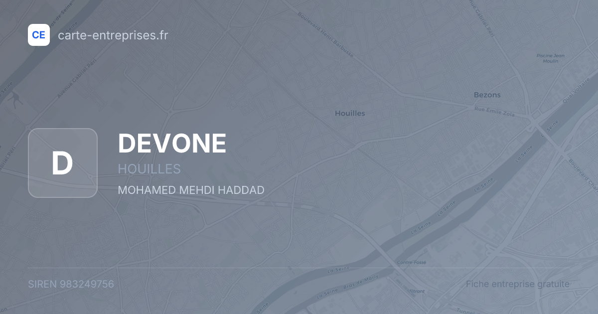 DEVONE — 983249756 — fiche entreprise