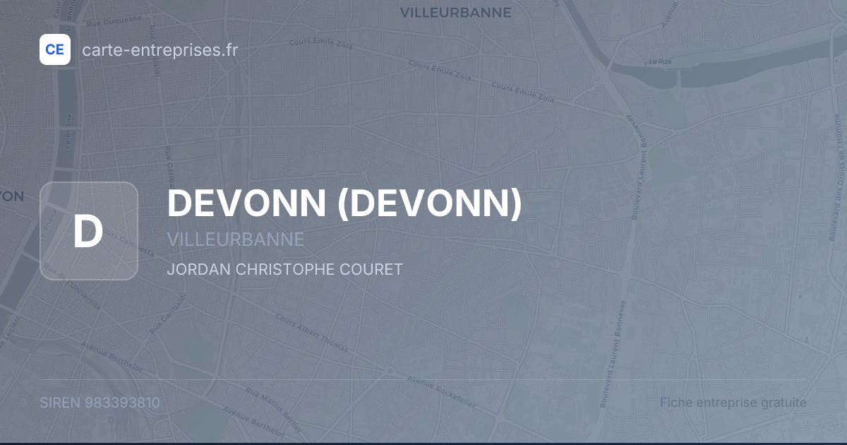 DEVONN — 983393810 — fiche entreprise