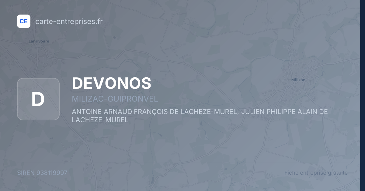 DEVONOS — 938119997 — fiche entreprise
