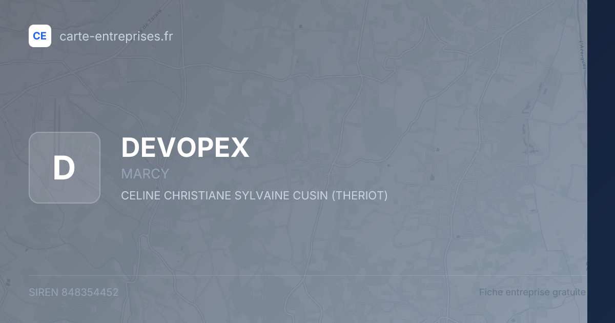 DEVOPEX — 848354452 — fiche entreprise