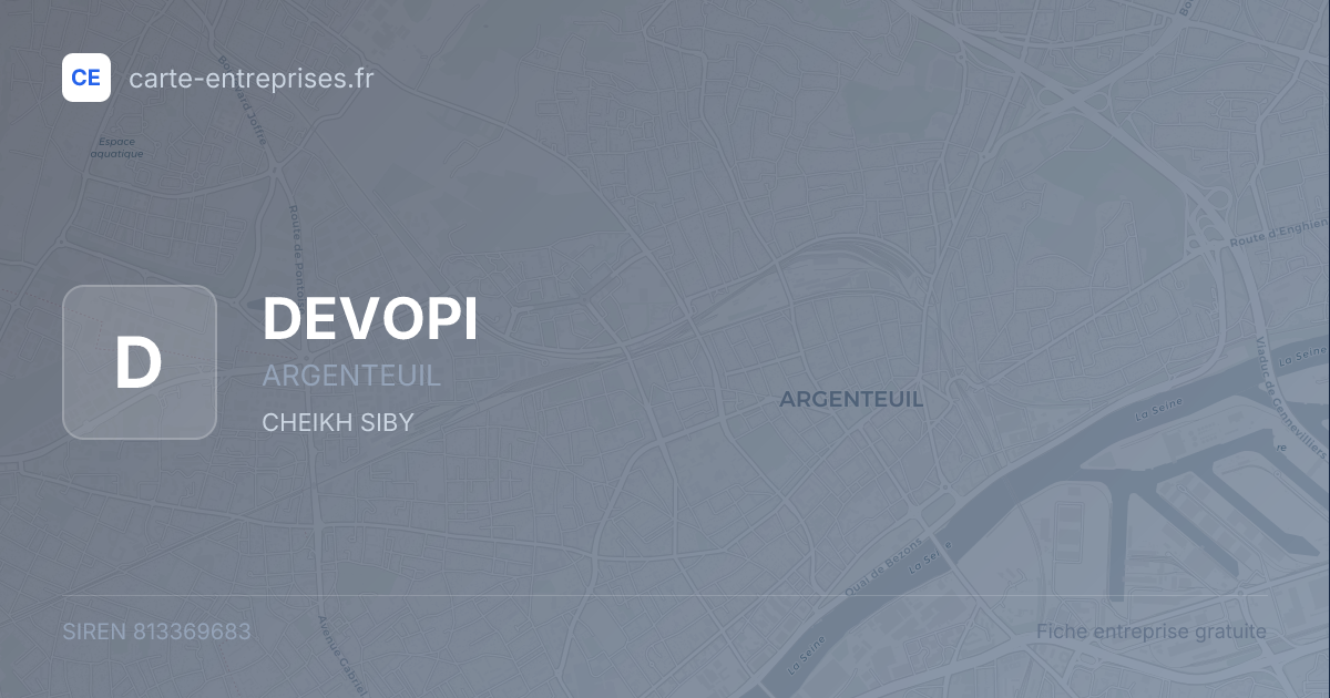 DEVOPI — 813369683 — fiche entreprise