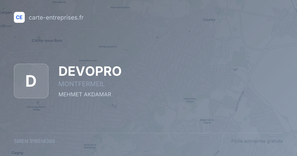 DEVOPRO — 918514365 — fiche entreprise