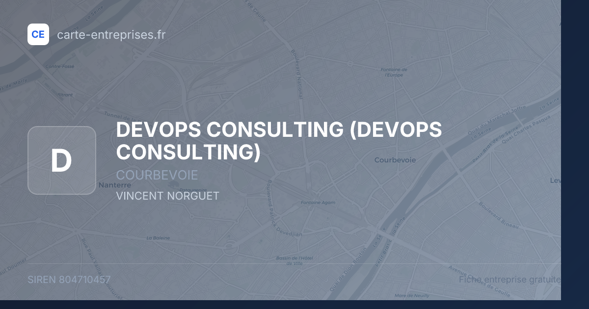 DEVOPS CONSULTING — 804710457 — fiche entreprise