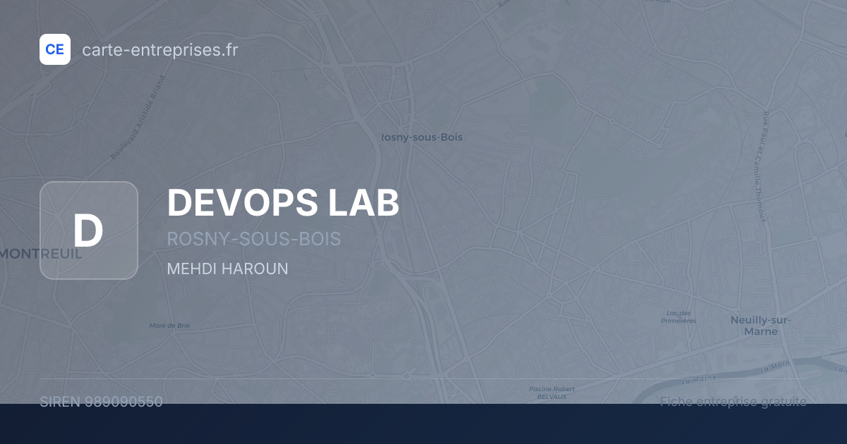 DEVOPS LAB — 989090550 — fiche entreprise