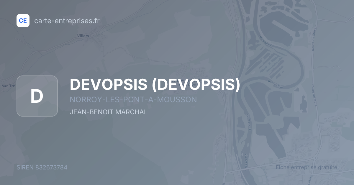 DEVOPSIS — 832673784 — fiche entreprise