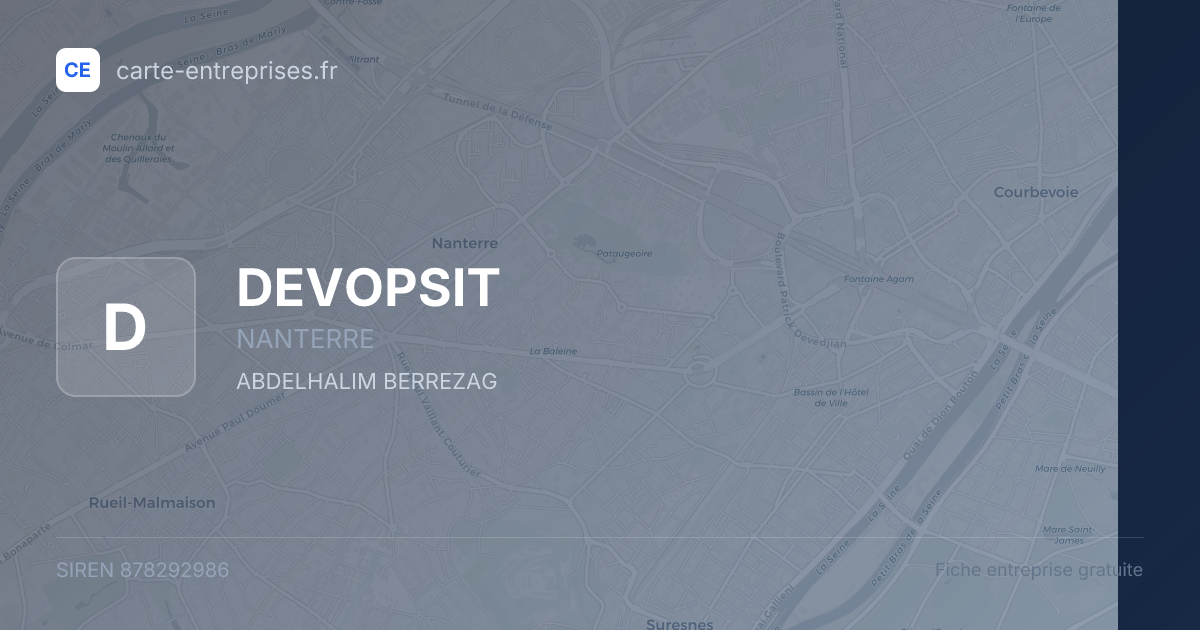 DEVOPSIT — 878292986 — fiche entreprise