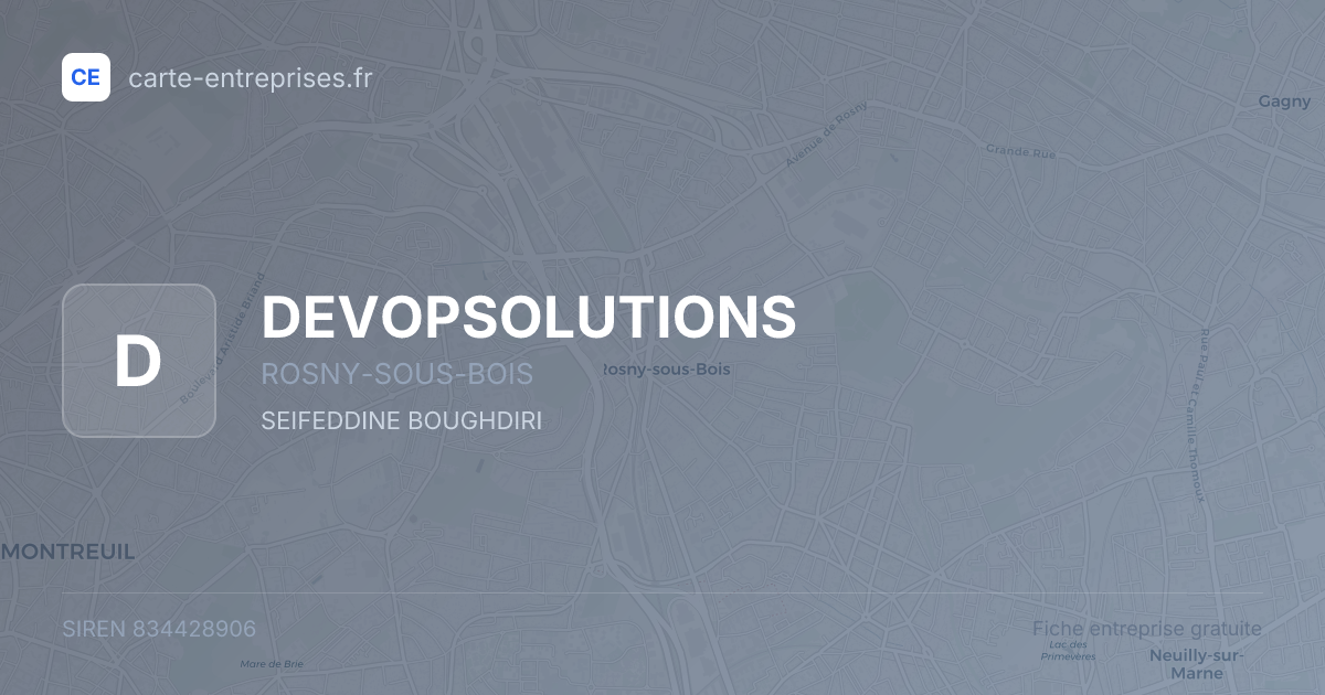 DEVOPSOLUTIONS — 834428906 — fiche entreprise