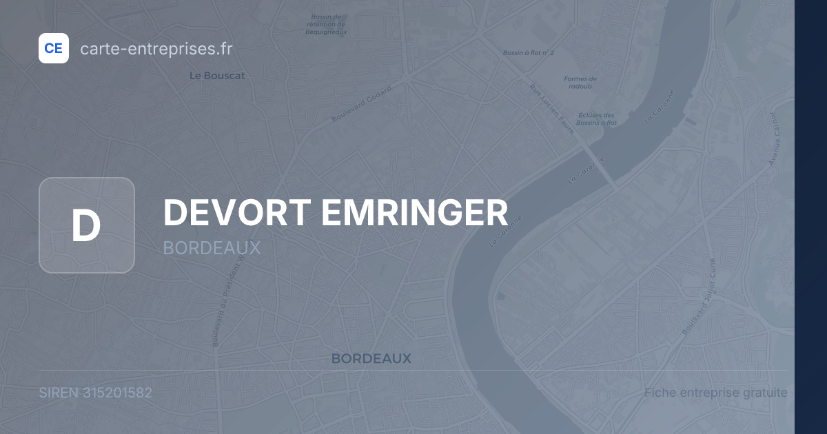 DEVORT EMRINGER — 315201582 — fiche entreprise