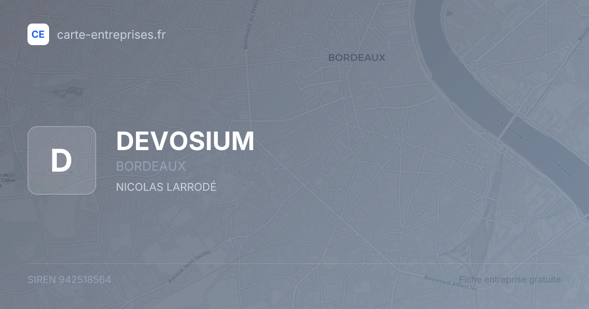 DEVOSIUM — 942518564 — fiche entreprise