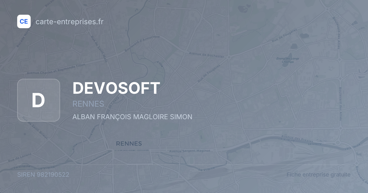 DEVOSOFT — 982190522 — fiche entreprise