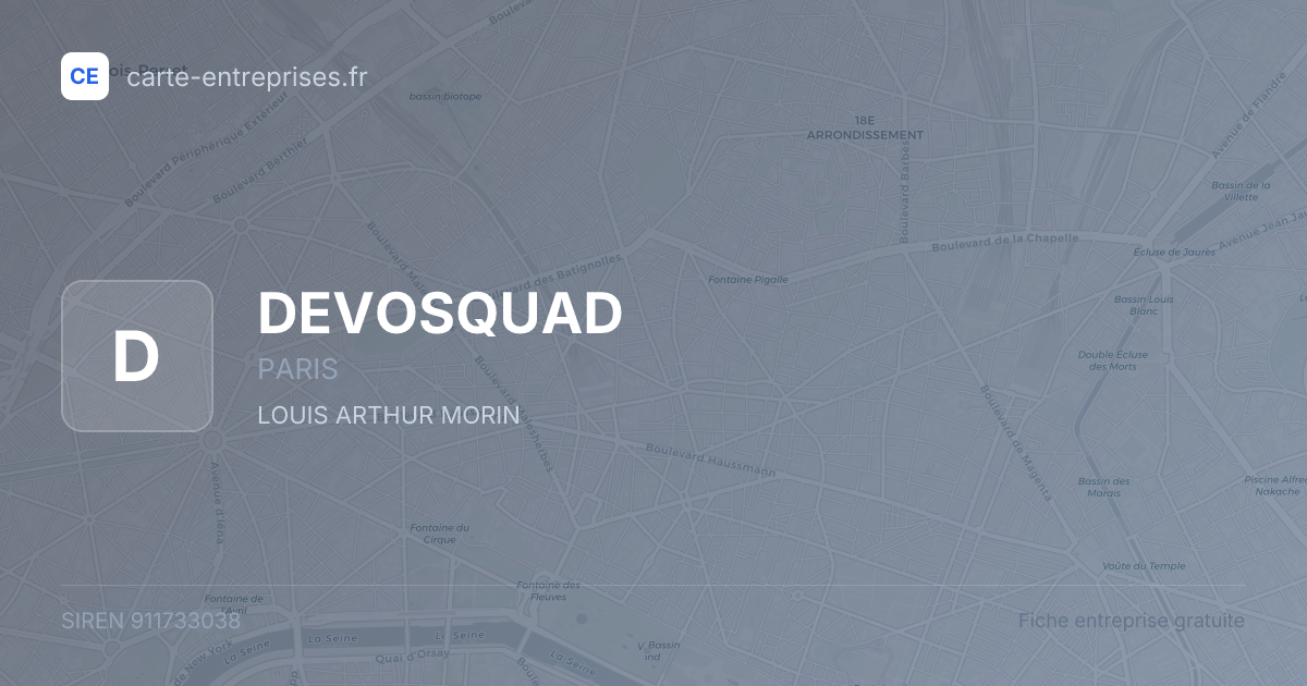 DEVOSQUAD — 911733038 — fiche entreprise