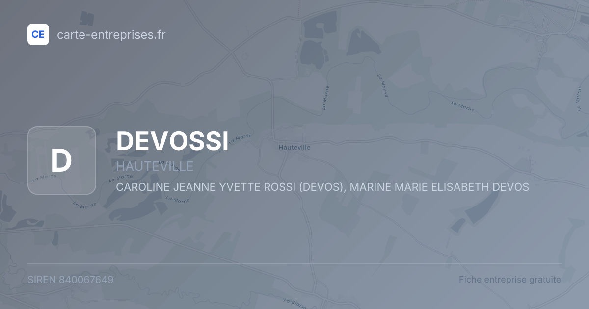 DEVOSSI — 840067649 — fiche entreprise