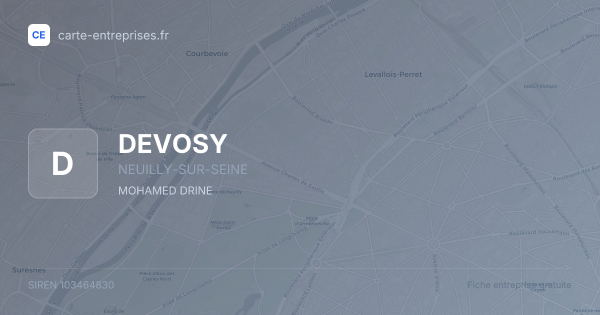 DEVOSY — 103464830 — fiche entreprise