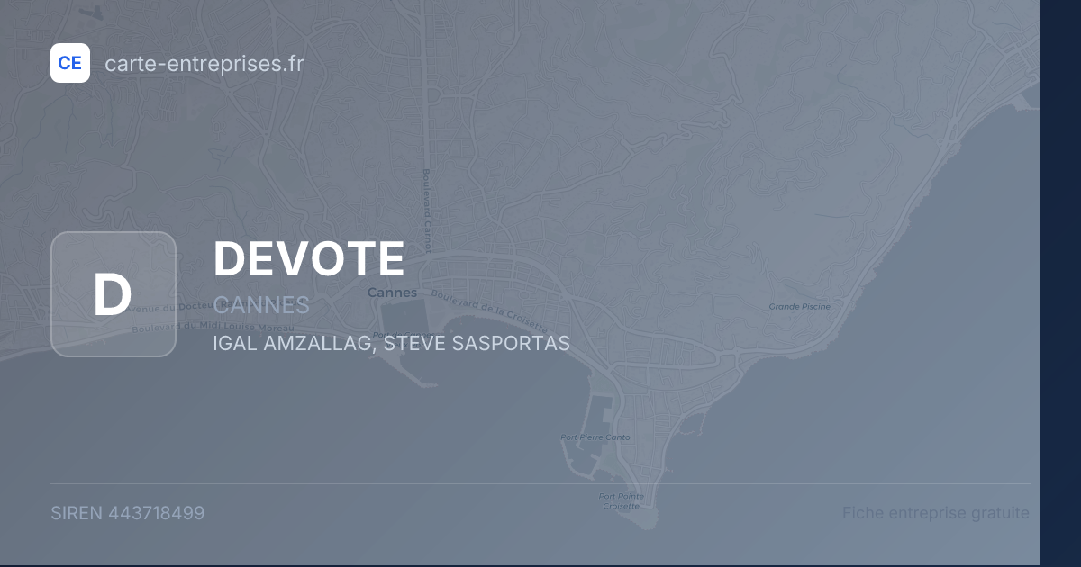 DEVOTE — 443718499 — fiche entreprise