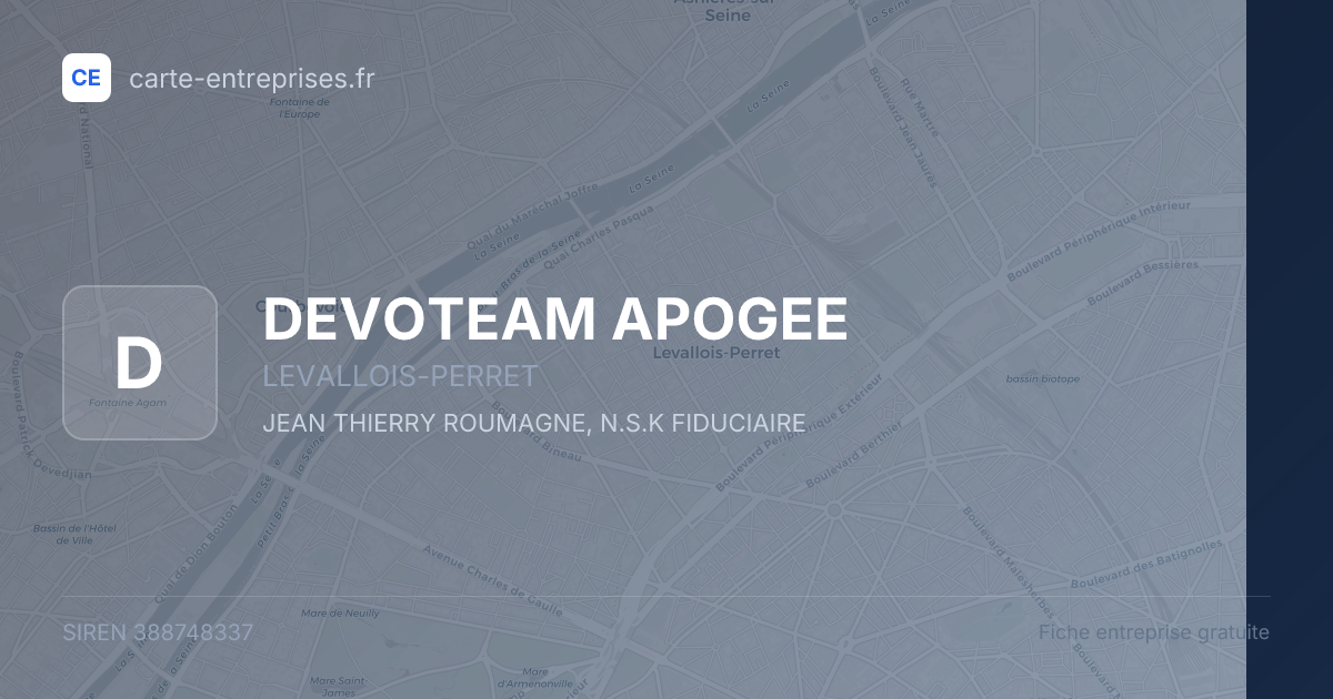DEVOTEAM APOGEE — 388748337 — fiche entreprise