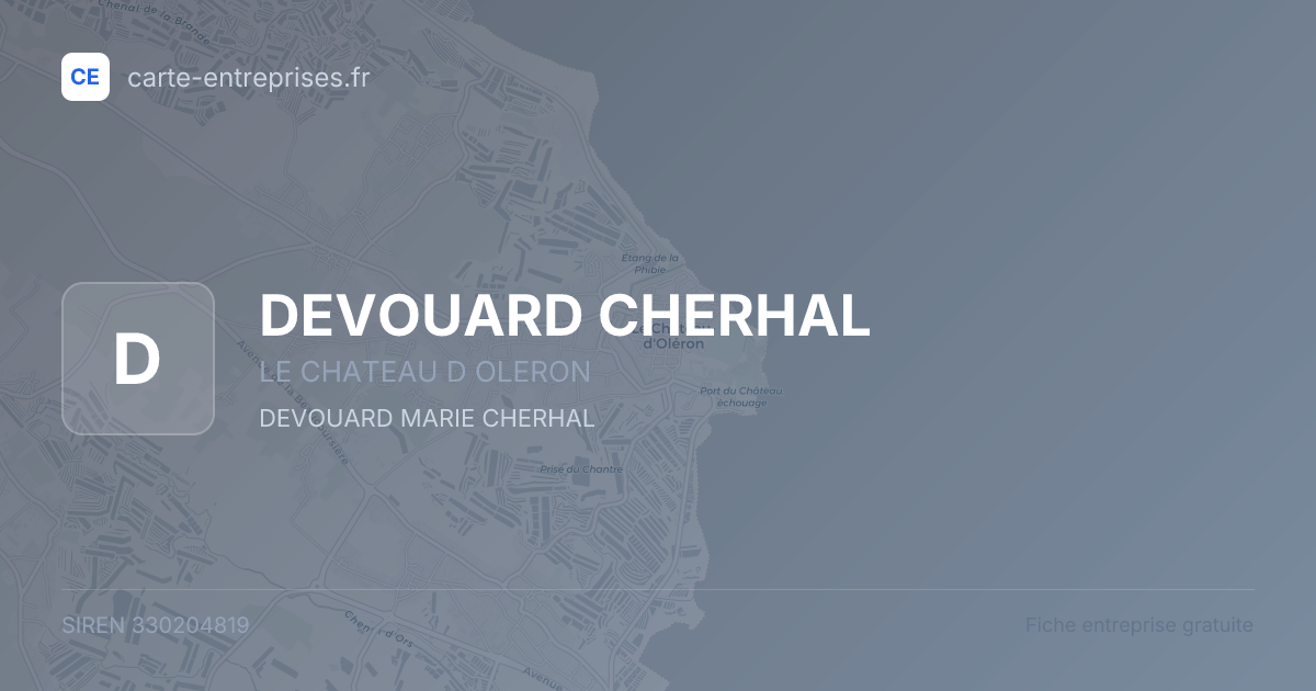 DEVOUARD CHERHAL — 330204819 — fiche entreprise