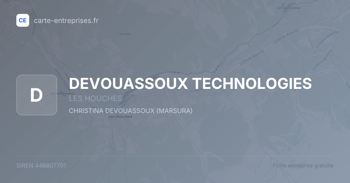 DEVOUASSOUX TECHNOLOGIES — 448807701 — fiche entreprise