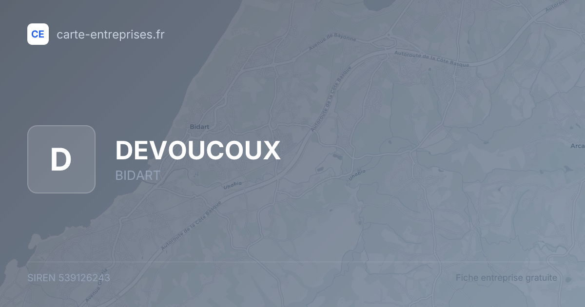 DEVOUCOUX — 539126243 — fiche entreprise