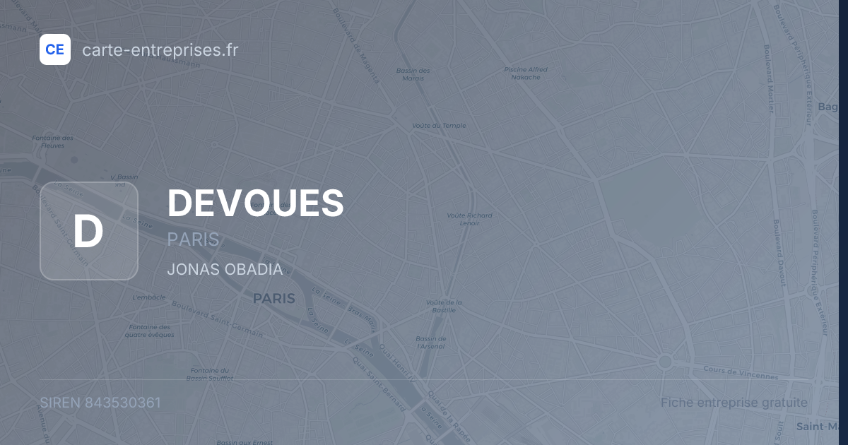 DEVOUES — 843530361 — fiche entreprise