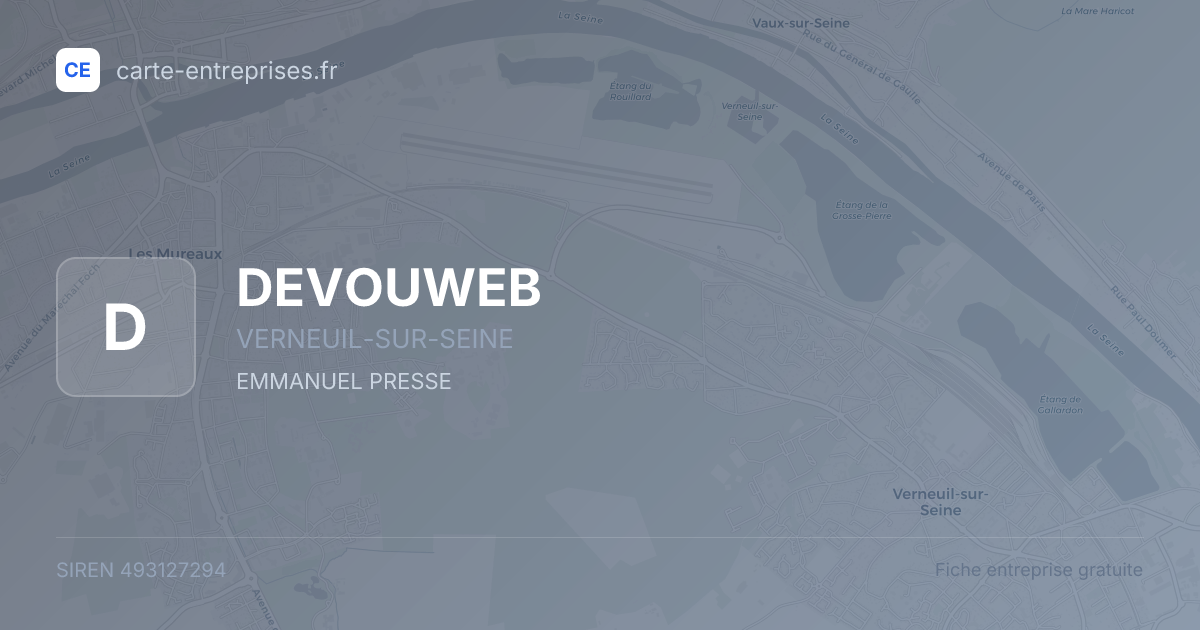 DEVOUWEB — 493127294 — fiche entreprise