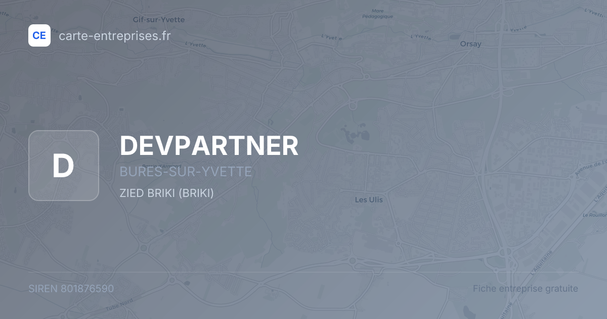 DEVPARTNER — 801876590 — fiche entreprise
