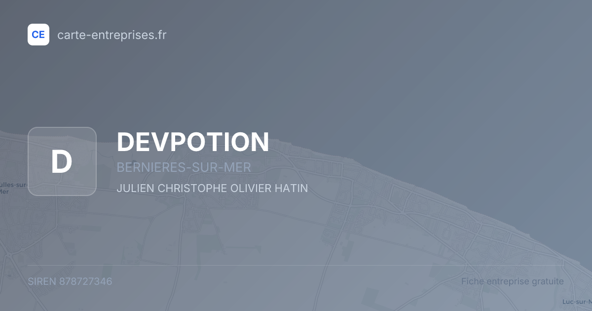 DEVPOTION — 878727346 — fiche entreprise