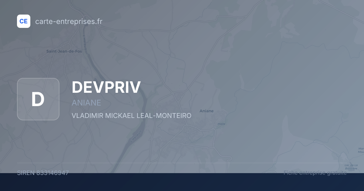 DEVPRIV — 833146947 — fiche entreprise