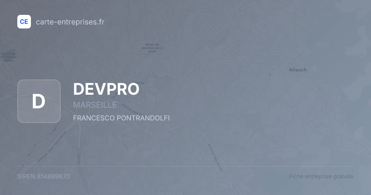 DEVPRO — 814899670 — fiche entreprise