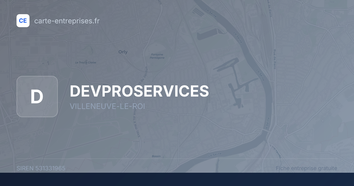 DEVPROSERVICES — 531331965 — fiche entreprise