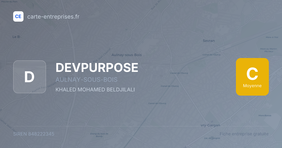 DEVPURPOSE — 848222345 — fiche entreprise