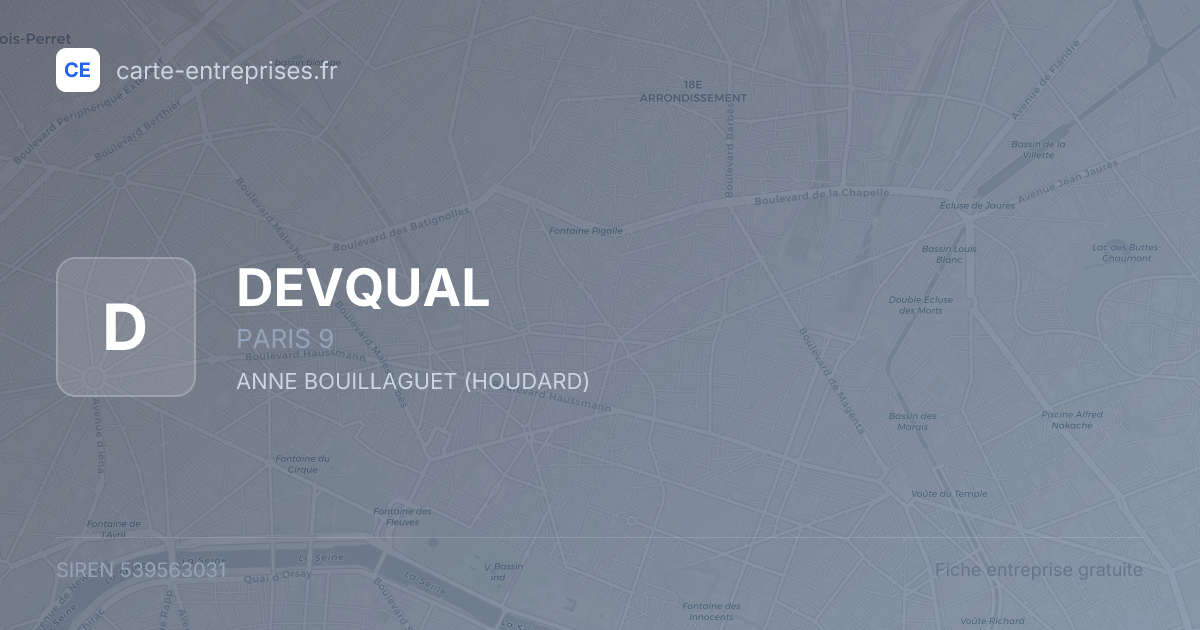 DEVQUAL — 539563031 — fiche entreprise
