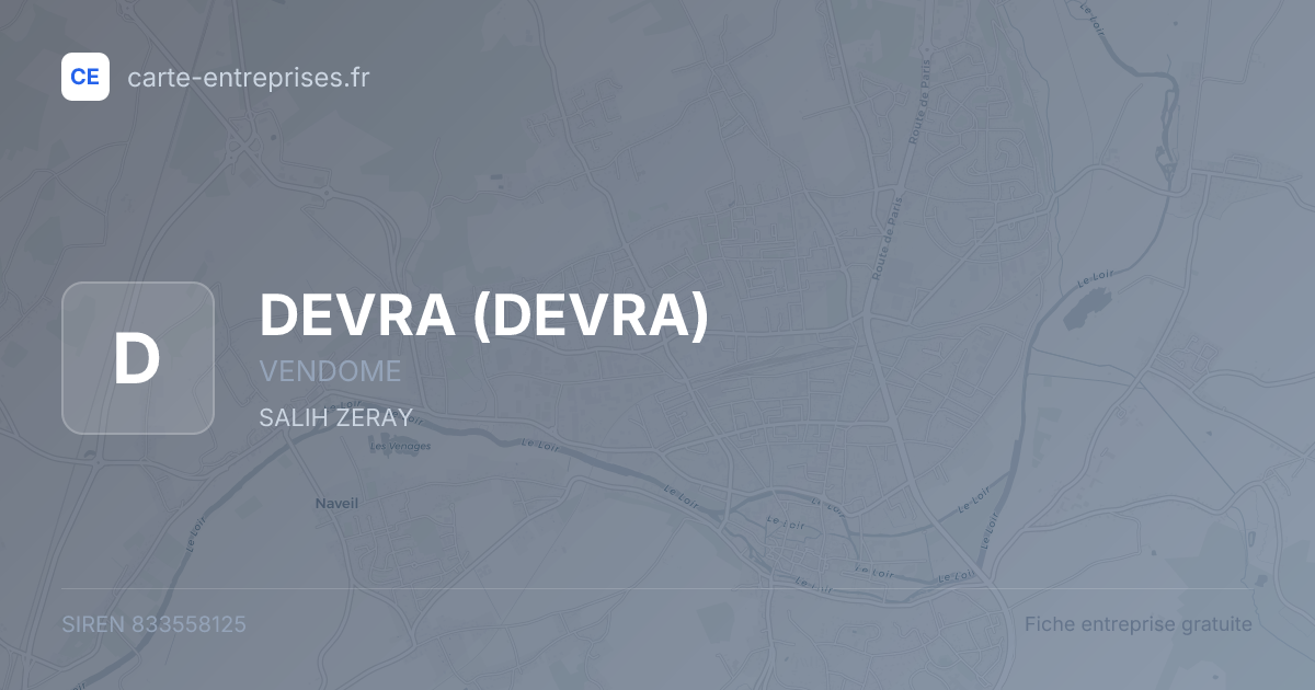 DEVRA — 833558125 — fiche entreprise